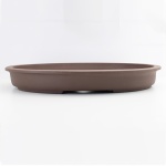 dai bonsai pot oval brown unglazed 47.5 cm